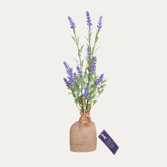 123 Farm Burlap Lavender Magnet