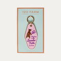 123 Farm Enamel Keychain