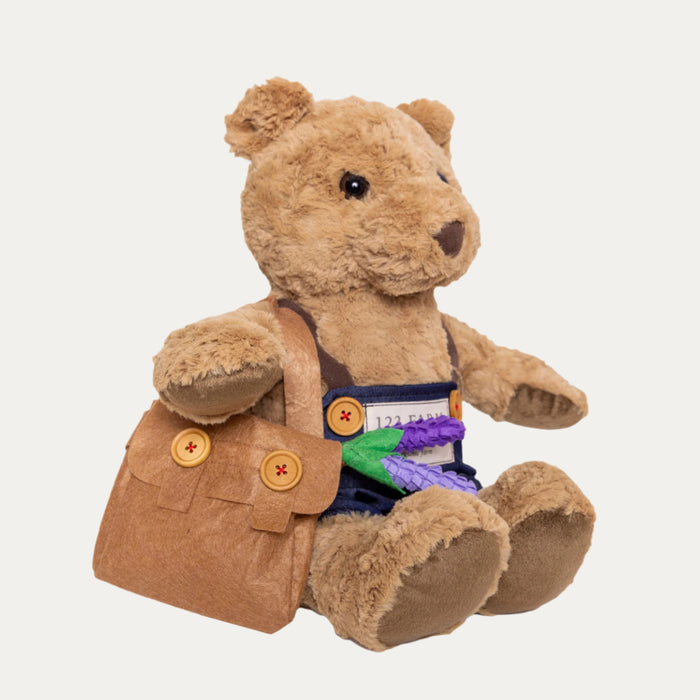 123 Farm Farmer Bear Plush