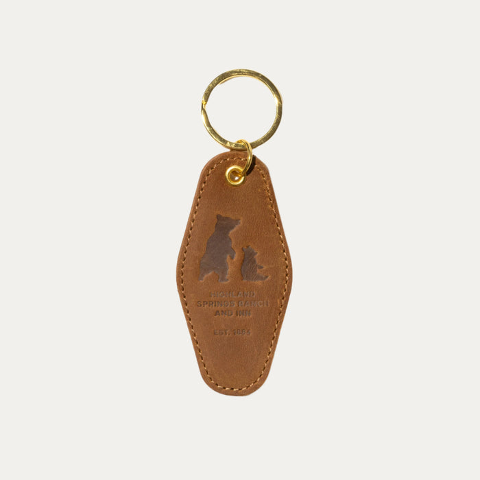 123 Farm Leather Keychain