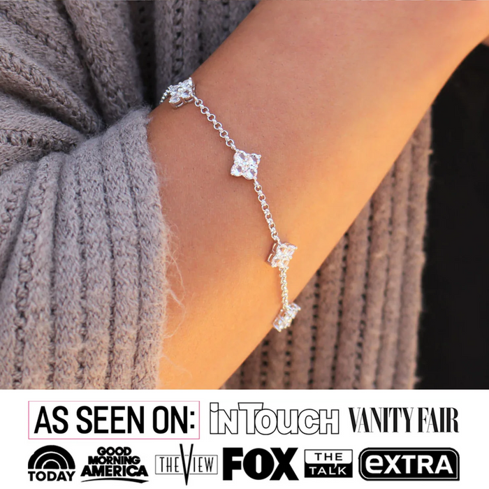 Adeline gold bracelet with crystals
