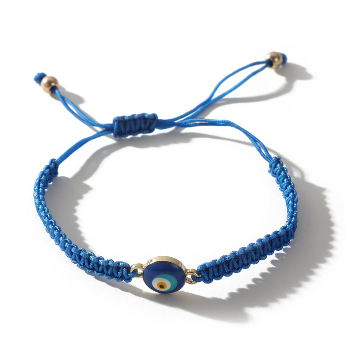 Adjustable Macrame Bracelets with Lucky Eye Beads - Colorful Bohemian Jewelry for Women, Bring Good Luck & Positive Vibes