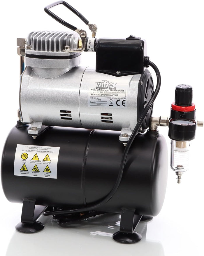 AF186 Expo - Oil Free Piston Compressor with 3 litre Tank & Cooling Fan