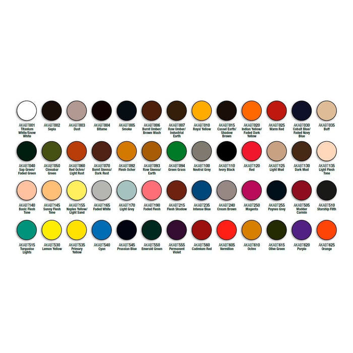 AK ABT 502 Oils: Special Box 52 Colours