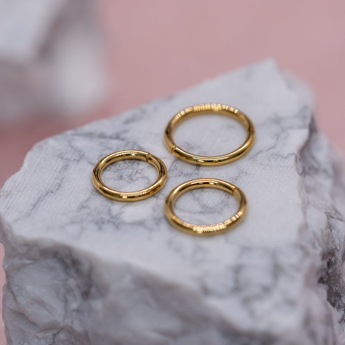 Anatometal Seam Ring - Solid Gold