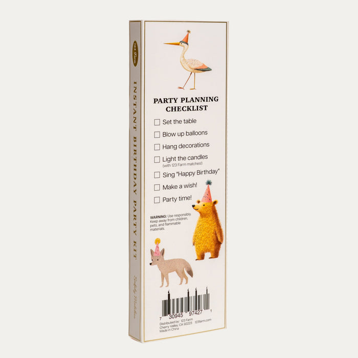 Birthday Party Extra-Long 8" Matchbox Set