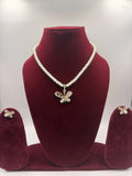 Butterfly Pearl Necklace Set Artificial Jewellery for Women