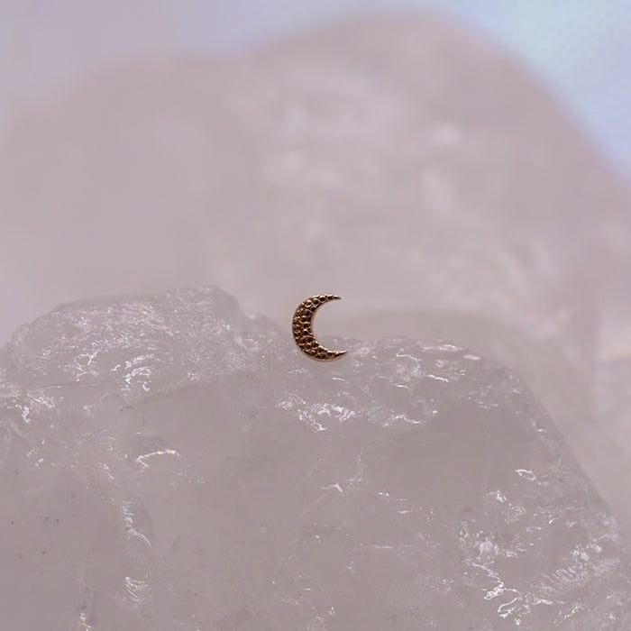 BVLA Tiny Crescent Moon (3mm) - Threadless