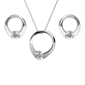 Dahlia White Gold Plated Necklace