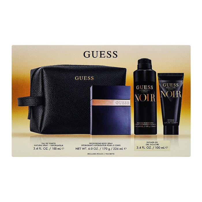 GUESS SEDUCTIVE HOMME NOIR SET 100ML EDT + 226ML DEO + 100ML SHOWER GEL