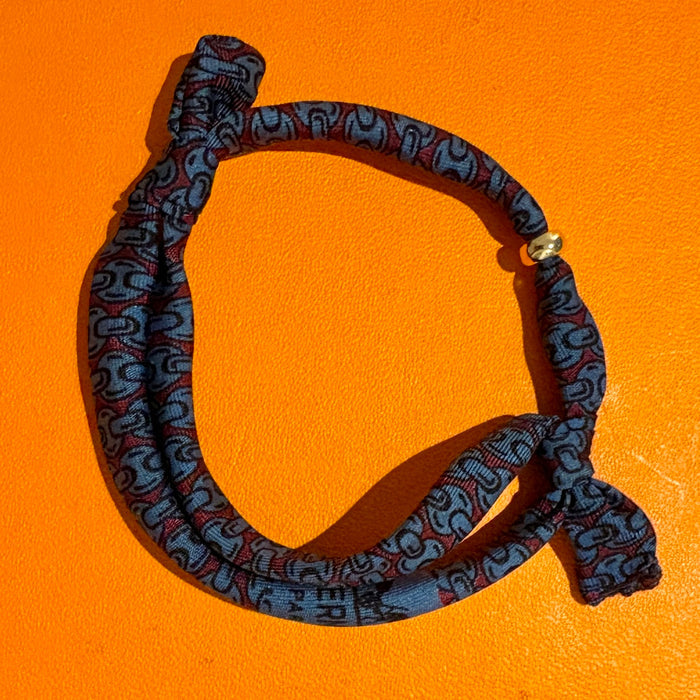 H-Bracelet - Silk & 18K plated