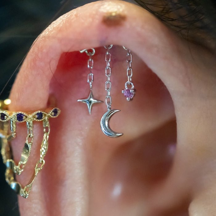 Hidden / Floating Helix Piercing