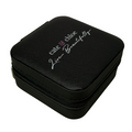 Jewelry Travel Case, Black Mini Jewelry Box Organizer for Women