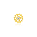 Junipurr Jewelry Gold Wheel with CZ stone
