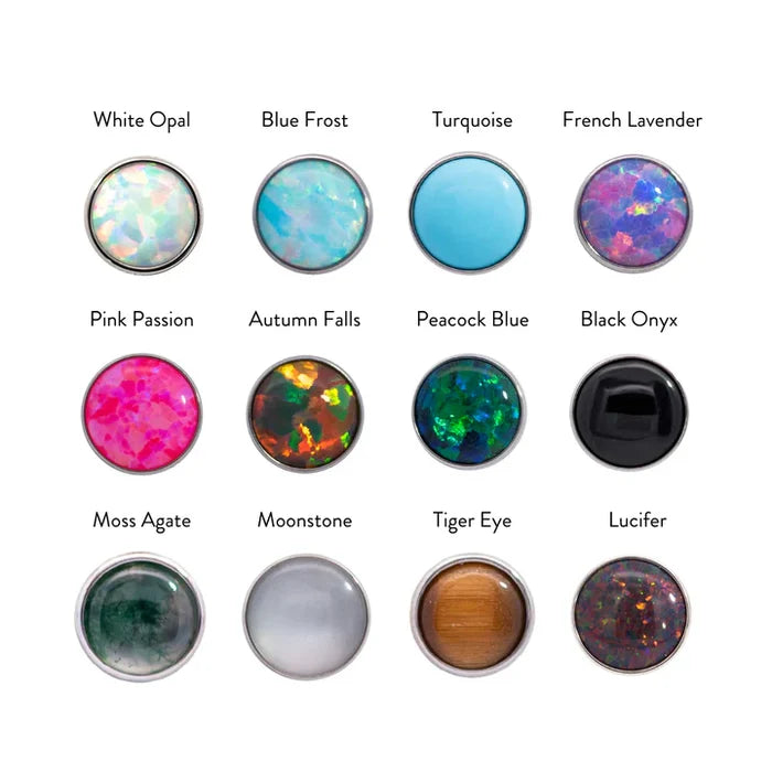 Junipurr Jewelry Titanium Bezel-Set Cabochon - Threadless
