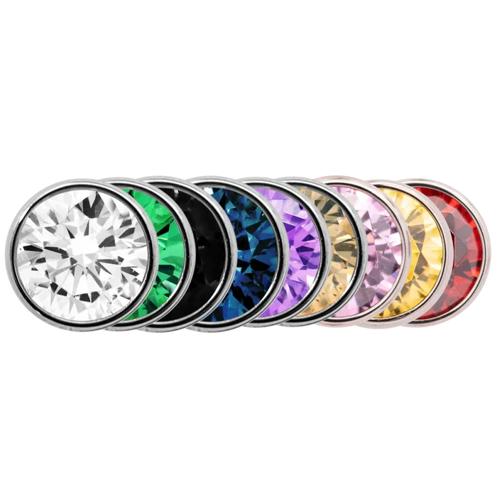 Junipurr Jewelry Titanium Bezel-Set Gem