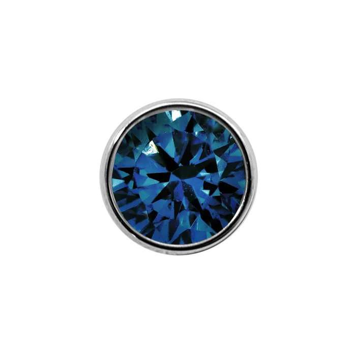 Junipurr Jewelry Titanium Bezel-Set Gem