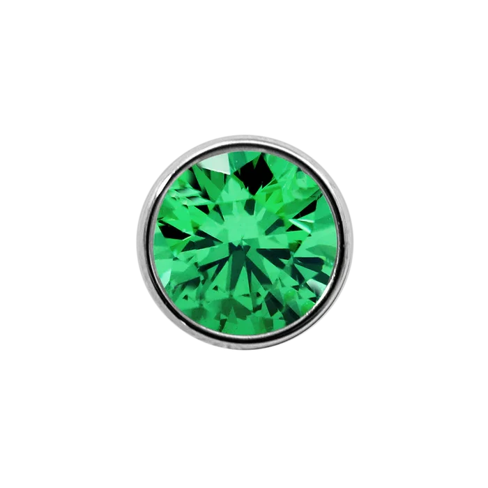Junipurr Jewelry Titanium Bezel-Set Gem