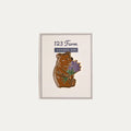 Lavender Bear Enamel Pin