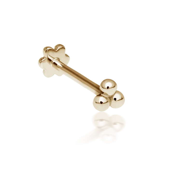Maria Tash Ball Trinity Threaded Stud Earring