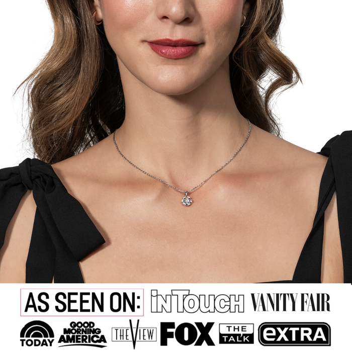 Millie 18k White Gold Plated Necklace with Swarovski Crystals