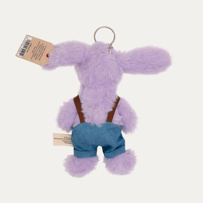 Mini Farm Lavender Bunny Keychain