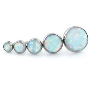 NeoMetal Opal Cabochon Threadless Ends