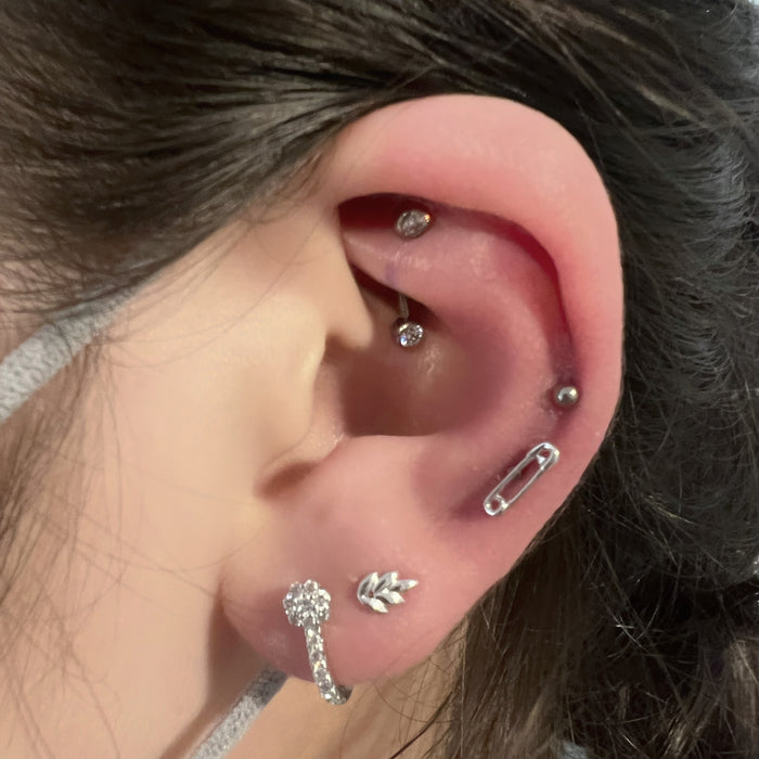 NeoMetal Titanium Threadless Curved Barbell