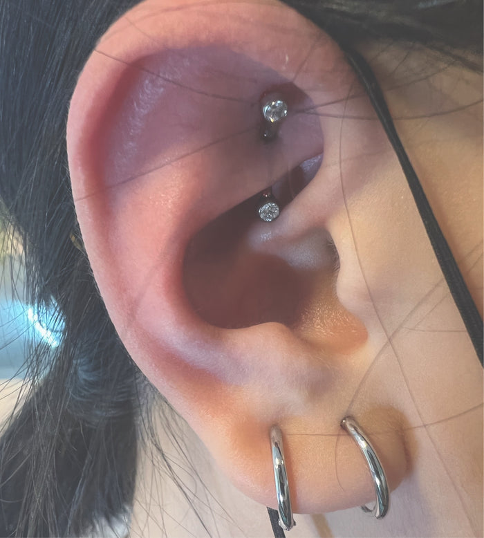 NeoMetal Titanium Threadless Curved Barbell