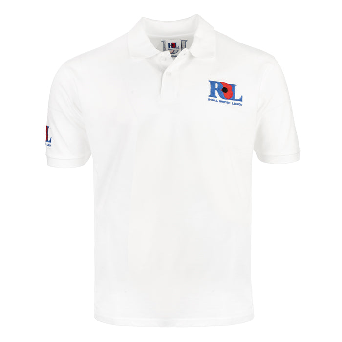 Royal British Legion White Polo Shirt