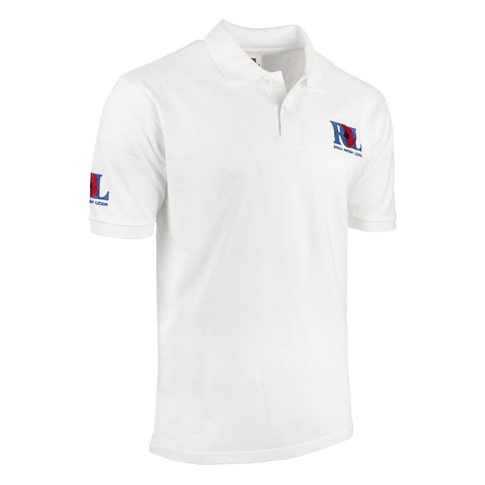 Royal British Legion White Polo Shirt