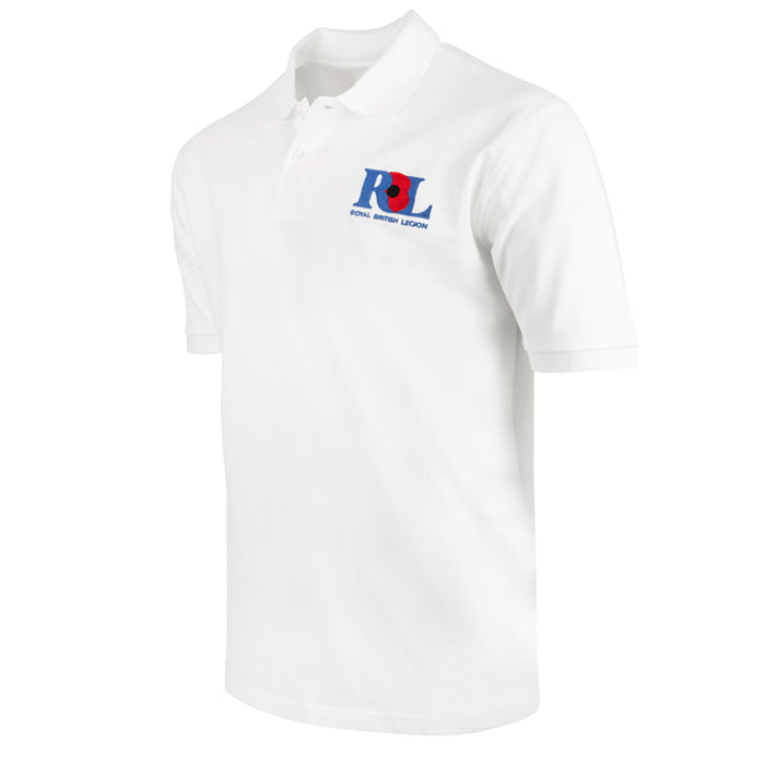 Royal British Legion White Polo Shirt