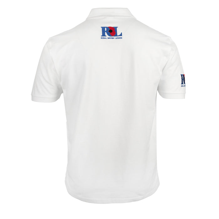 Royal British Legion White Polo Shirt