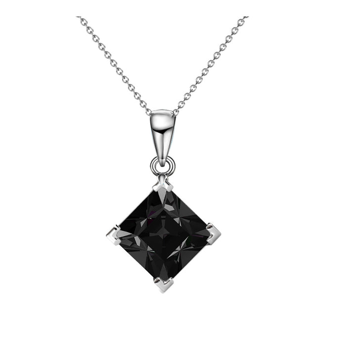 Samantha white gold pendant necklace