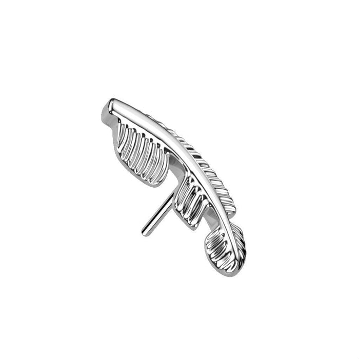 Body Jewelry - Titanium Threadless Leaf End
